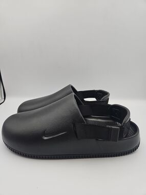 Nike Black Men's Slip-On Clog Sandals with Adjustable Heel Strap